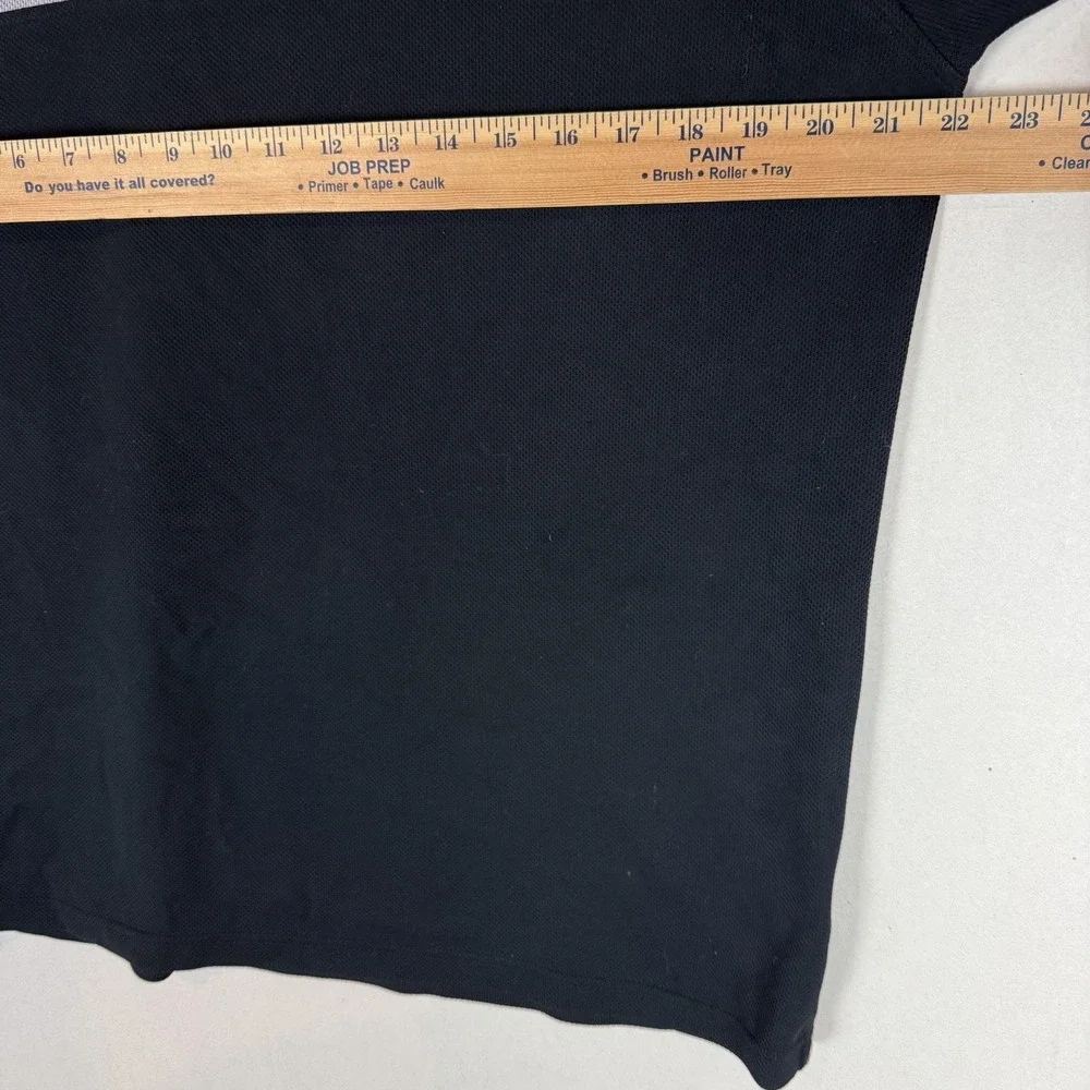 Vintage Adidas Shirt Mens Medium Black Mesh Stripe Short Sleeve Athletic Tee Y2K